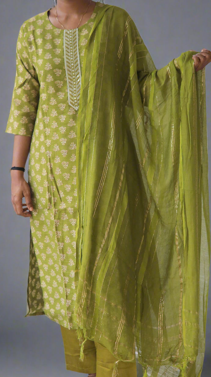 Mehendi Green 3 Piece Set
