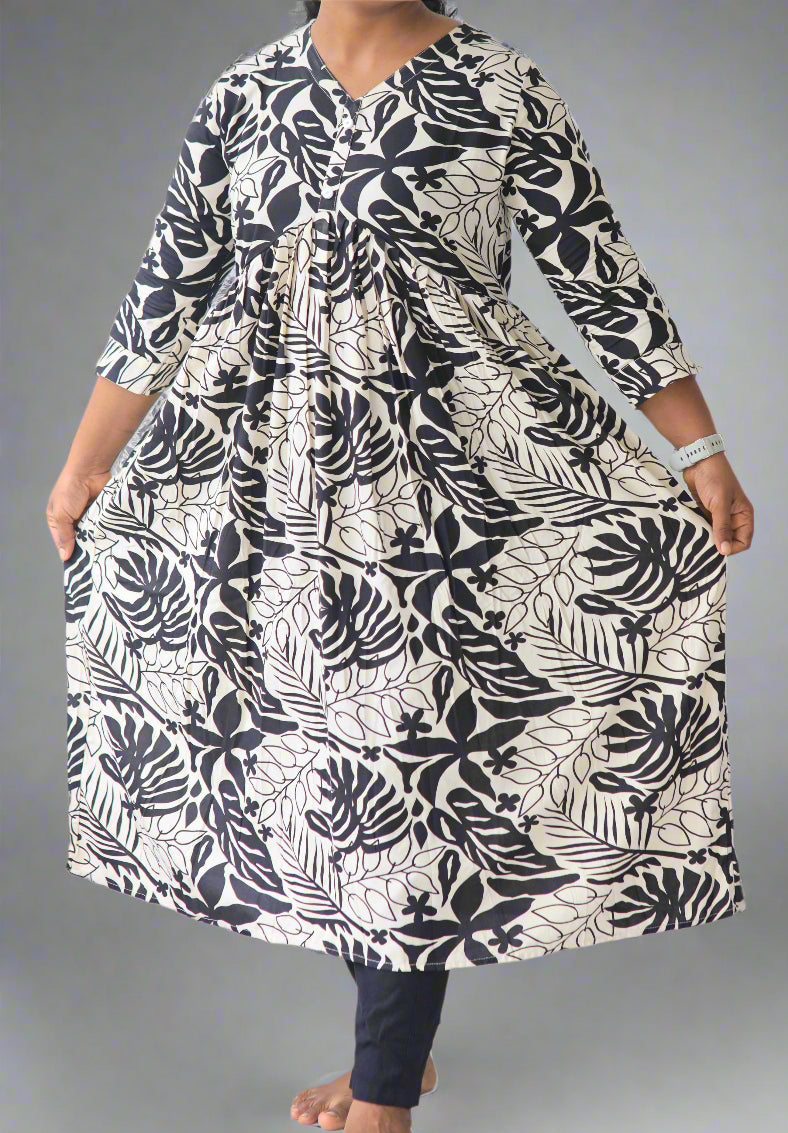 Printed Anarkali Kurta