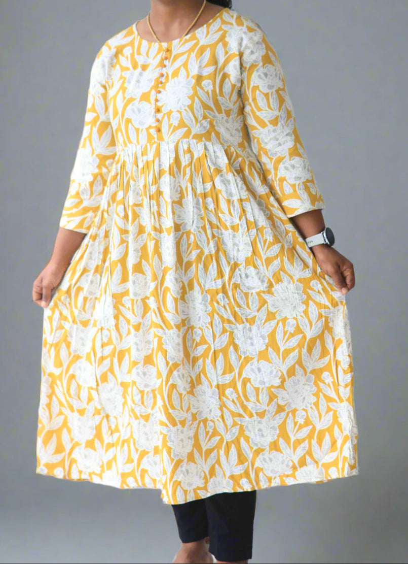 Printed Anarkali Kurta