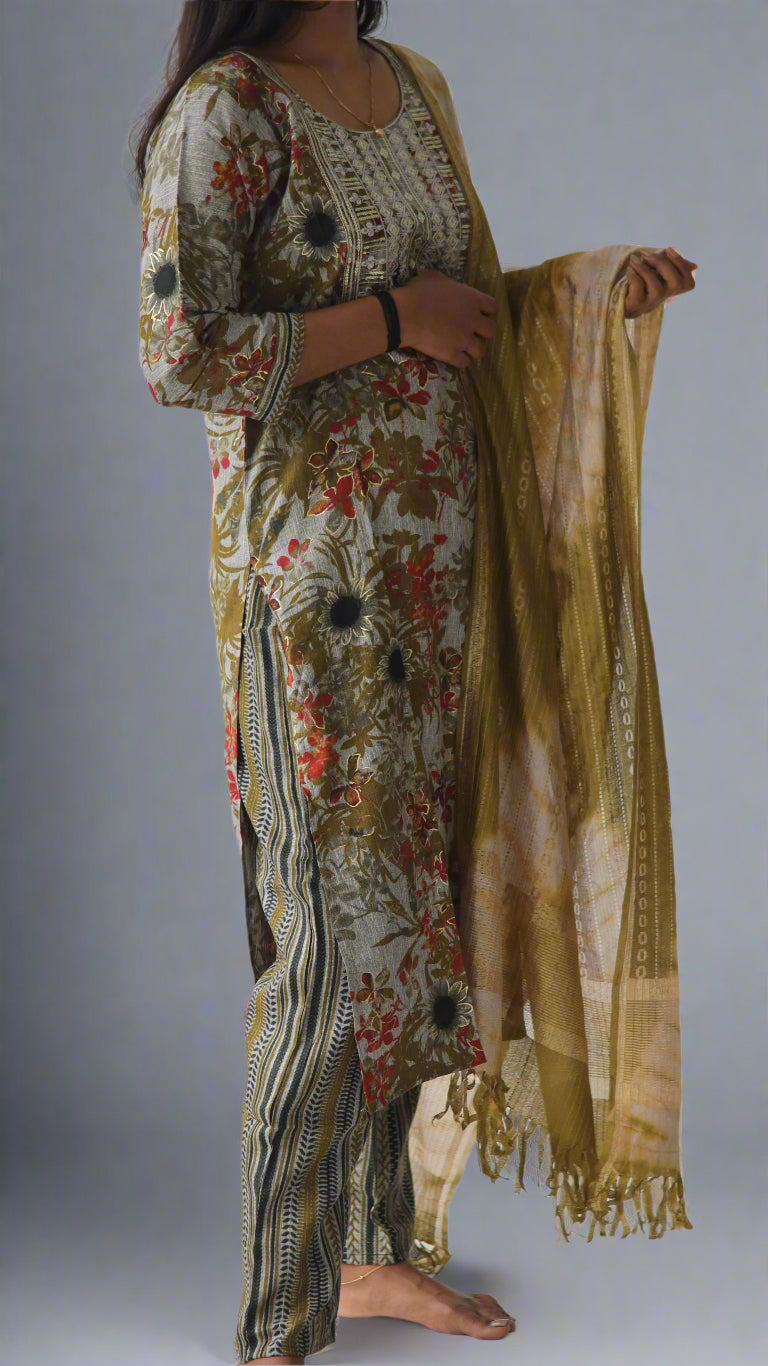 Olive Green 3 Piece Set