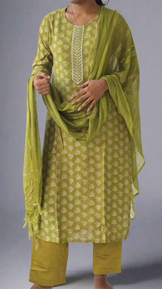 Mehendi Green 3 Piece Set