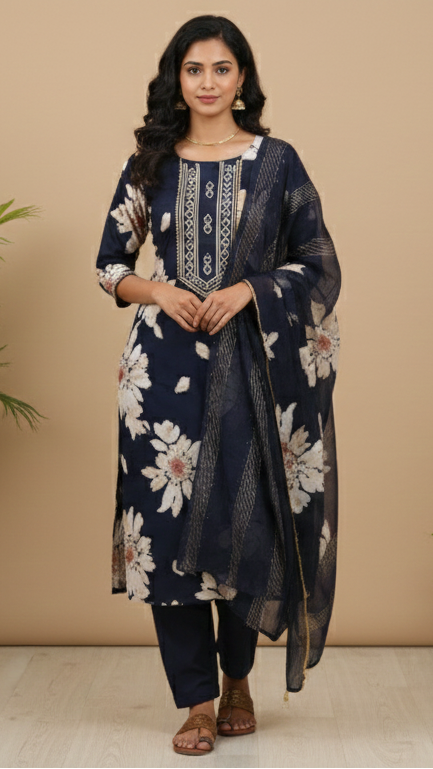 3 Piece Set with Mirror Work