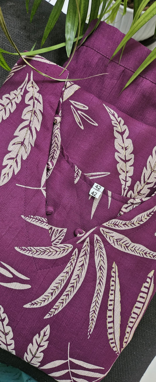 Burgundy Premium Sleeveless Cord Set