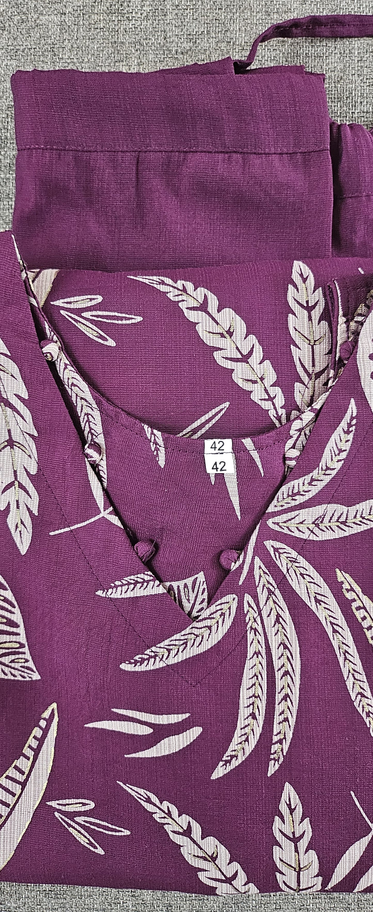 Burgundy Premium Sleeveless Cord Set