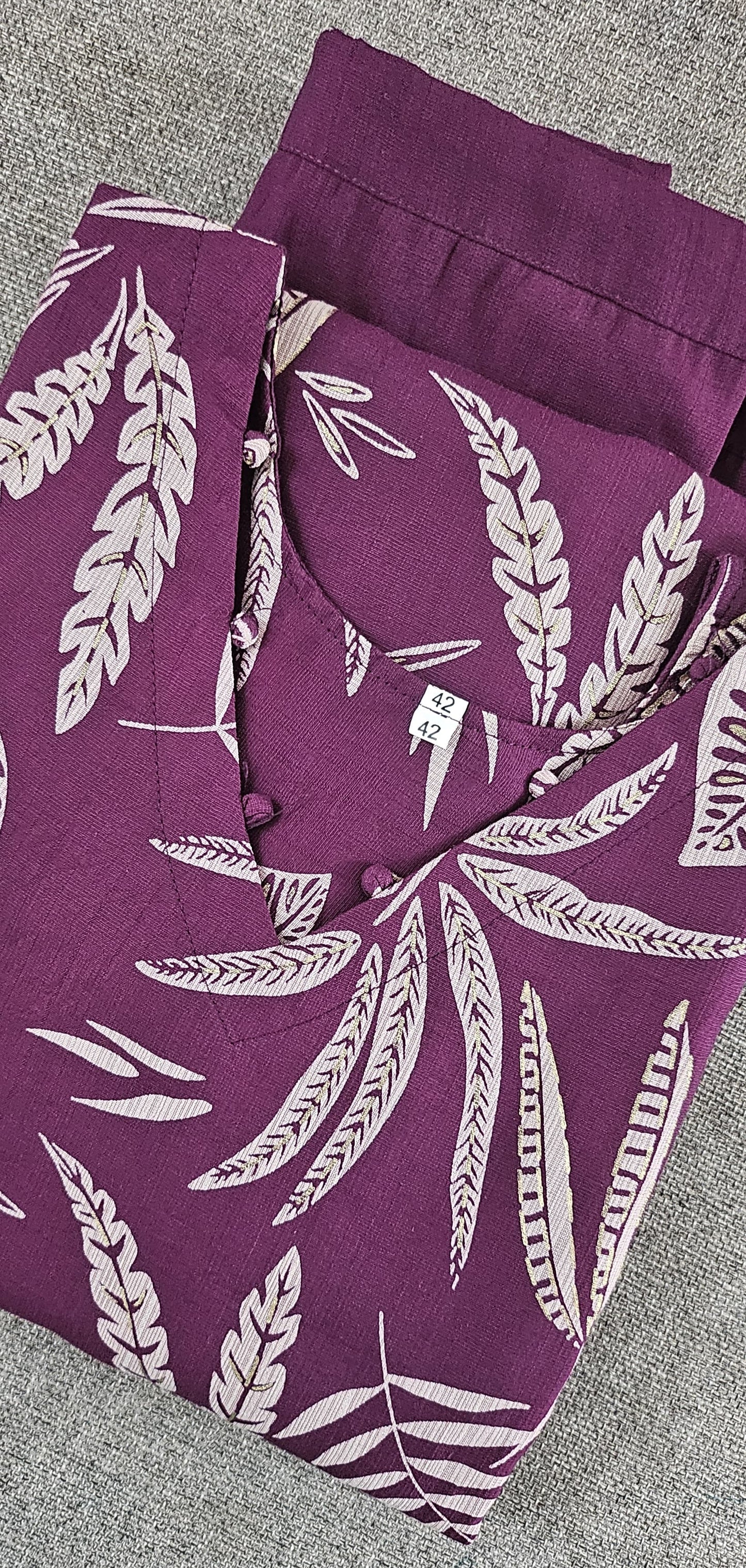 Burgundy Premium Sleeveless Cord Set