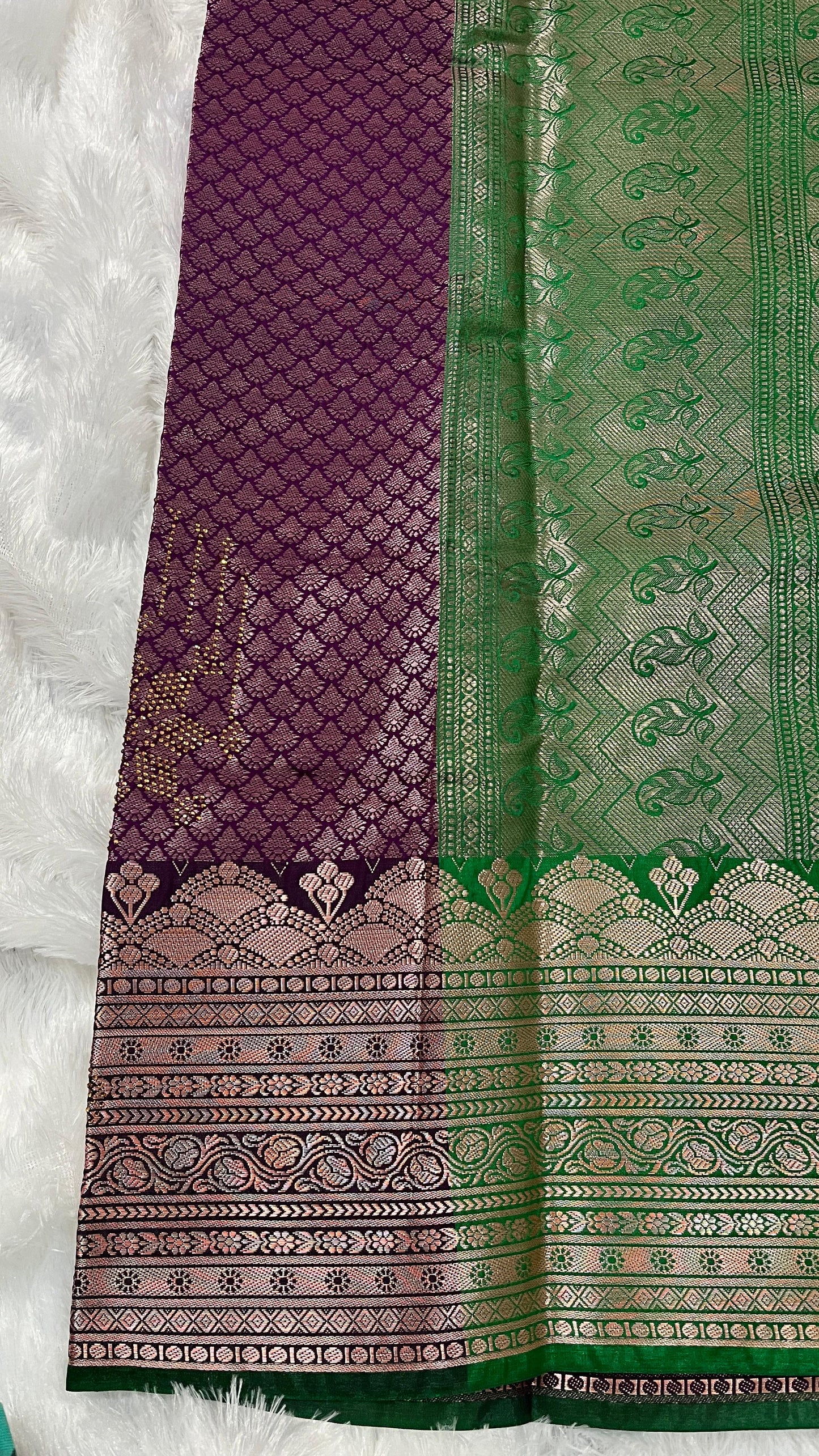 NEELAMBARI Brocade Pattu Saree