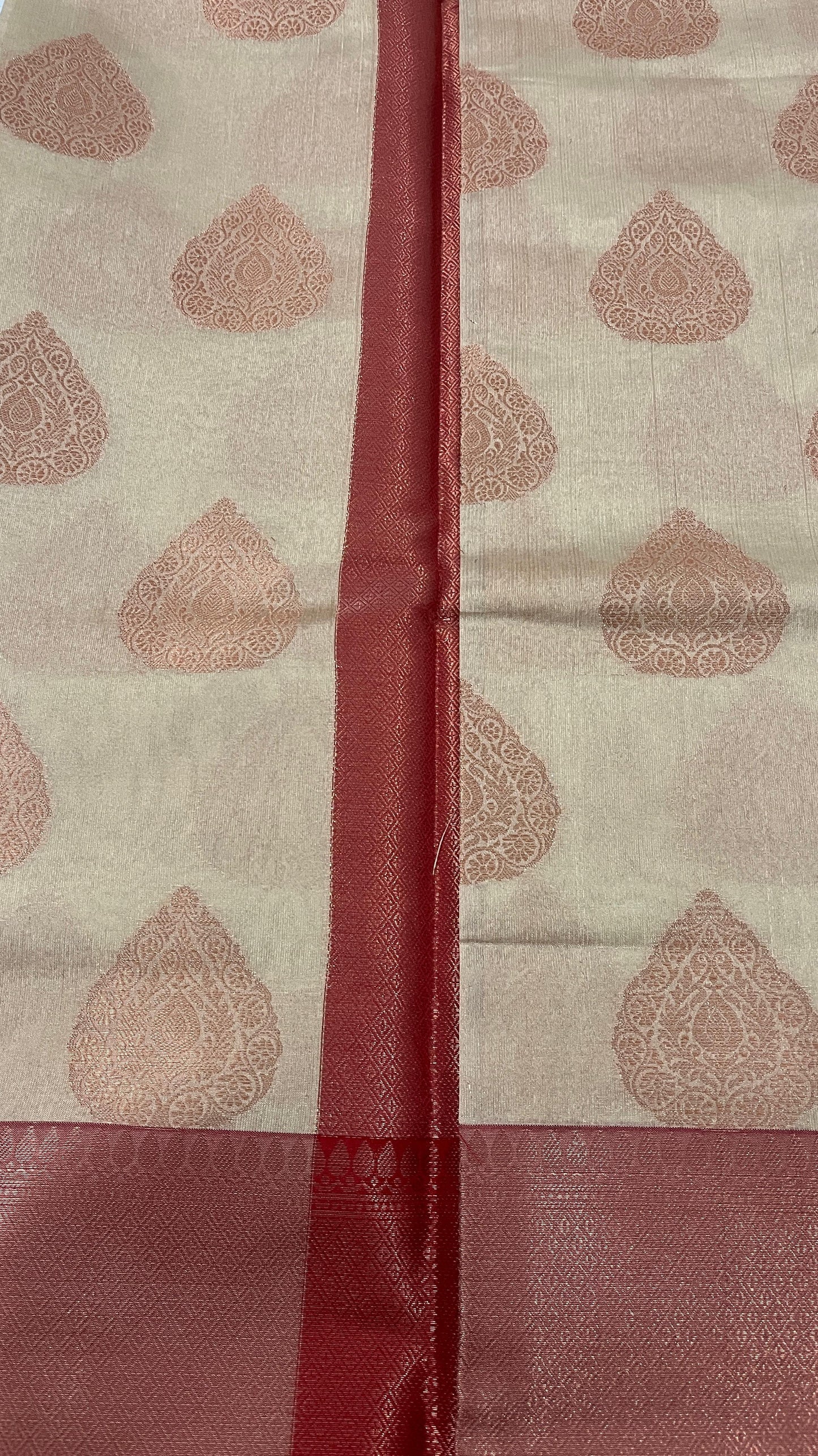 Peach Semi Silk Saree