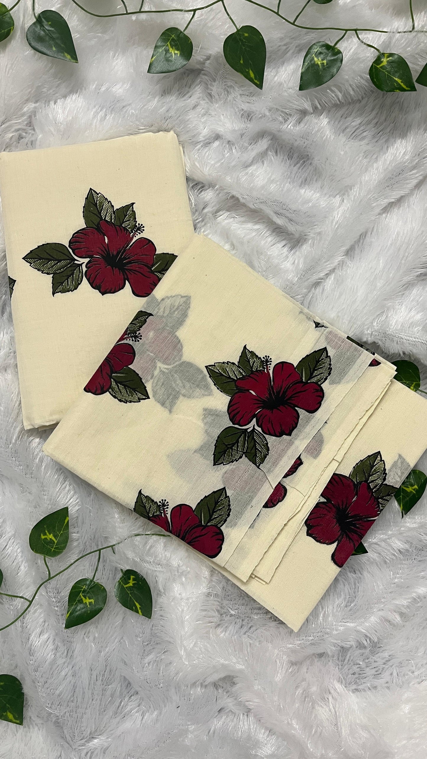 Chembarathi – Kerala Set Mund with Red Border