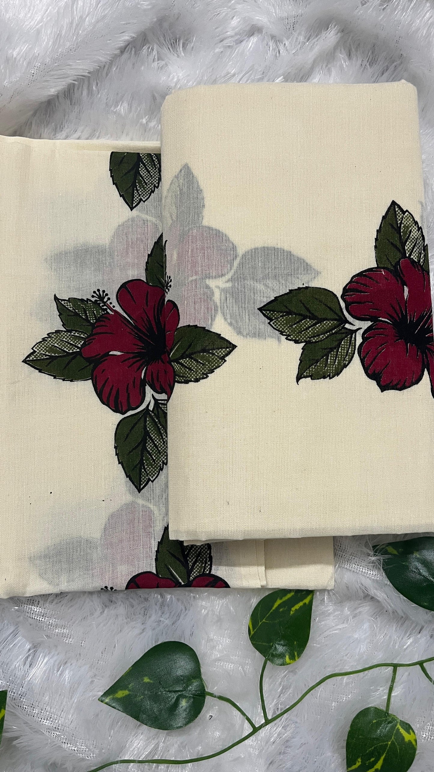 Chembarathi – Kerala Set Mund with Red Border