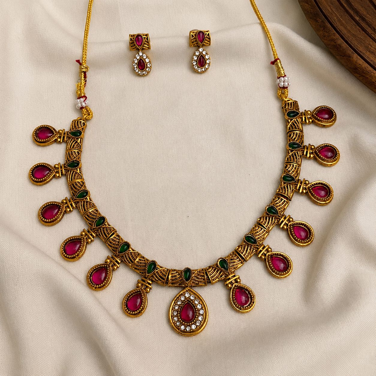 Avantika Antique Mango Multi-stone NC