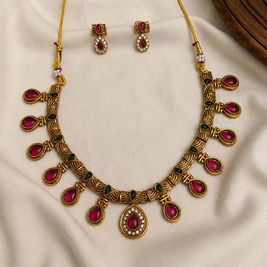 Avantika Antique Mango Multi-stone NC