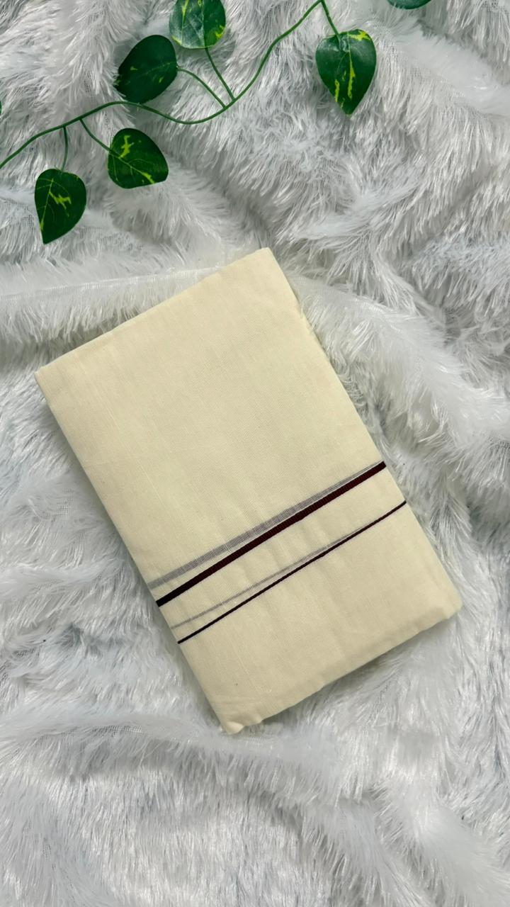 Puliyilakara Kerala Set Mundu Maroon Border