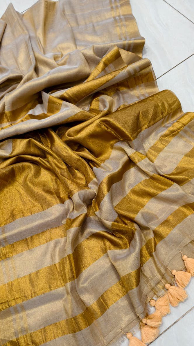 Golden Tissue Silk Saree