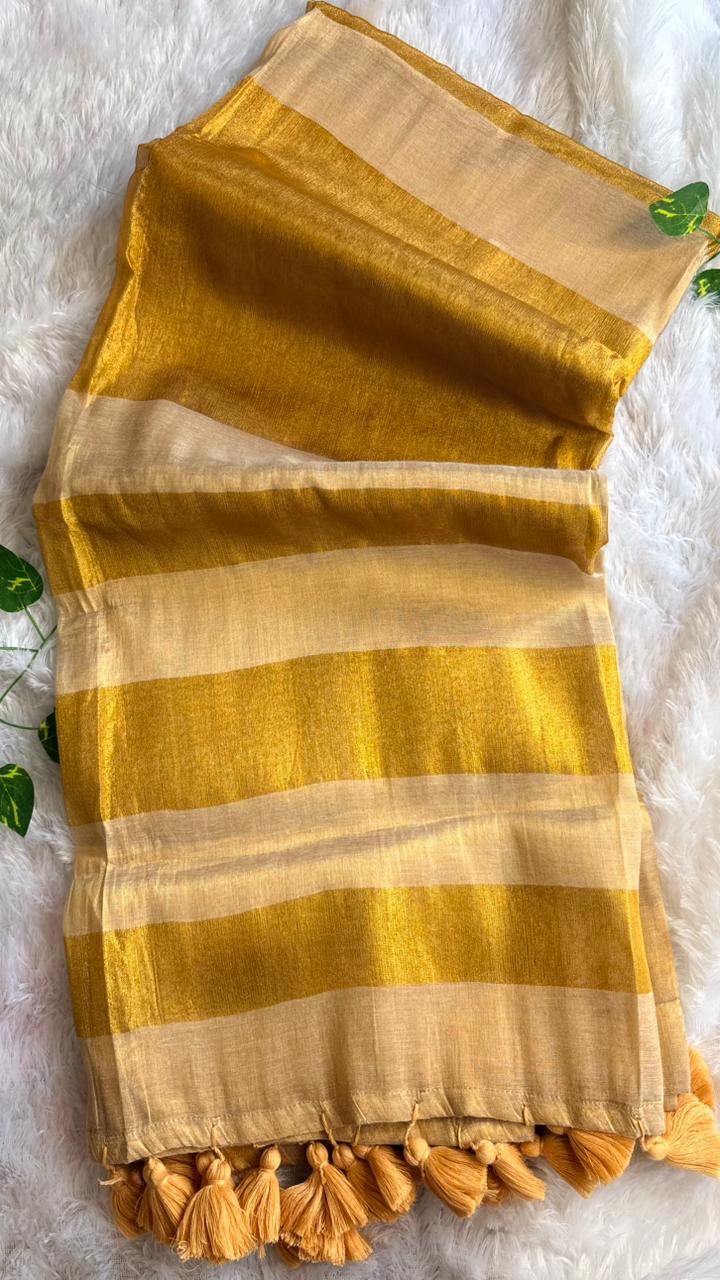 Golden Tissue Silk Saree