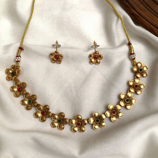 Mayura Multi-Stone Floral Antique NC