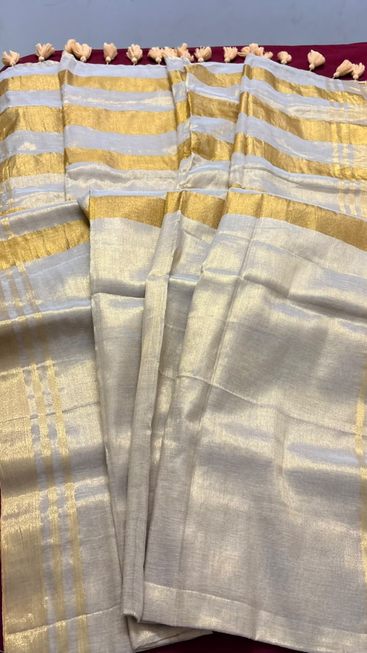 Golden Tissue Silk Saree